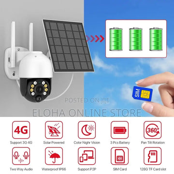 Solar & 4G LTE Cellular CCTV Security Camera