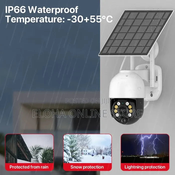 Solar & 4G LTE Cellular CCTV Security Camera