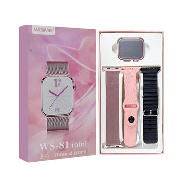 Wisme WS 81 Mini Smartwatch with 3 Strap