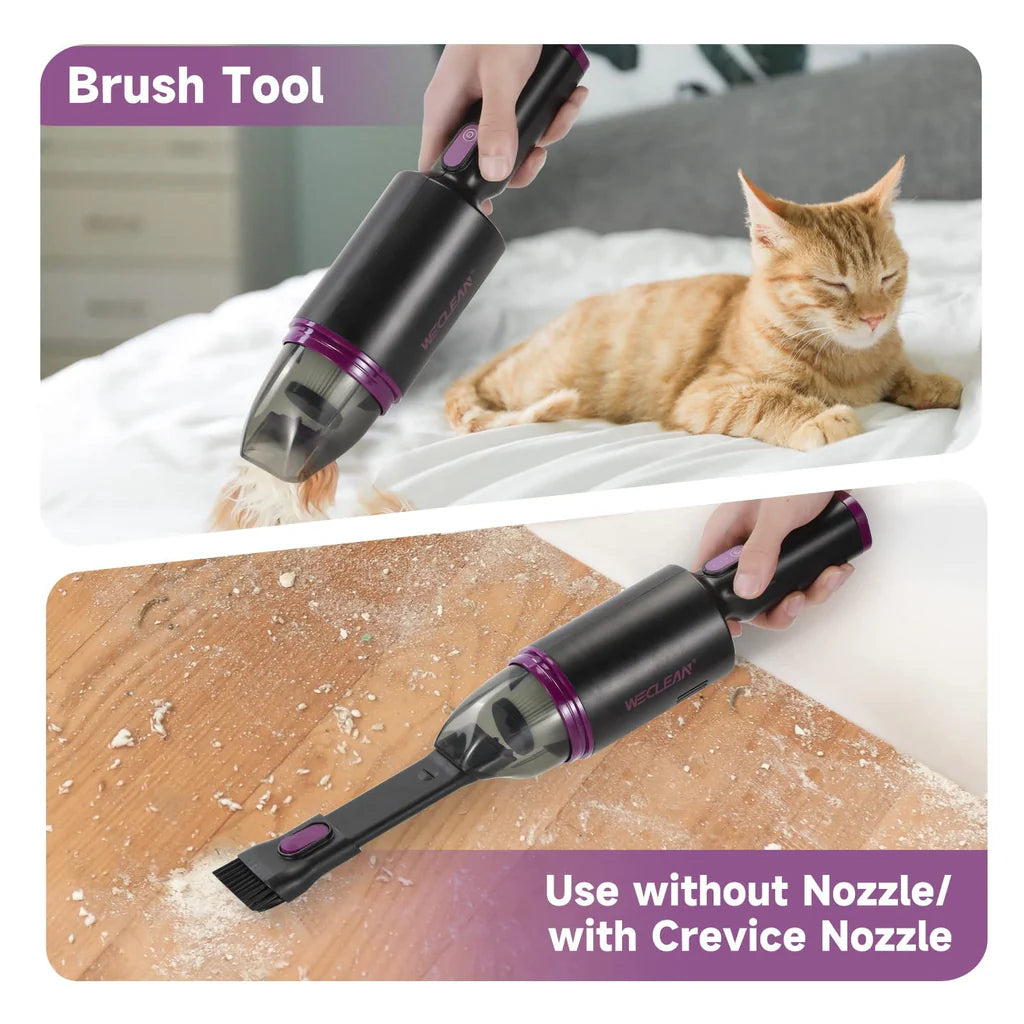 Handheld wireless vacuum cleaner (black + purple)